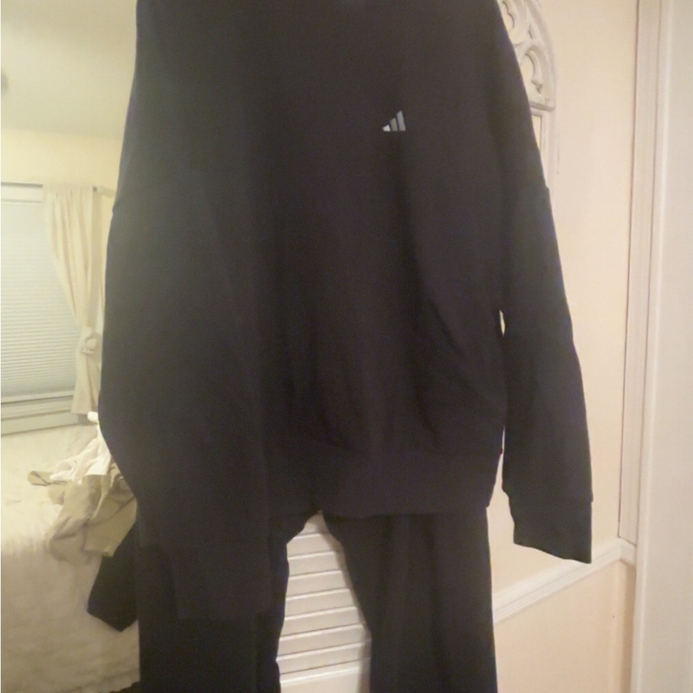 Adidas Women’s Black sweatshirt and pants set